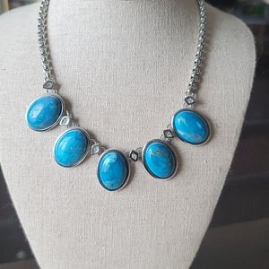 WHBM Turquoise Statement Necklace